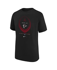 Nike Big Boys and Girls Black Atlanta Falcons Icon Legend Dri-fit T-Shirt