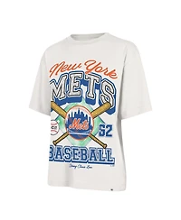 '47 Brand Women's x Stoney Clover Lane Sand New York Mets Crossover Base Foundation T-Shirt