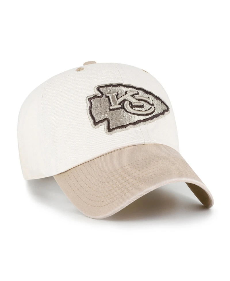 '47 Brand Men's Natural/Tan Kansas City Chiefs Neutral Terrain Clean Up Adjustable Hat