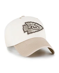 '47 Brand Men's Natural/Tan Kansas City Chiefs Neutral Terrain Clean Up Adjustable Hat