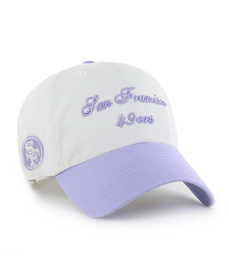 47 Brand Women's White San Francisco 49ers Gelato Two-Tone Clean Up Adjustable Hat