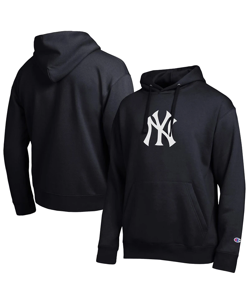 Champion Men's Black New York Yankees All Star Embroidered Logo Hoodie