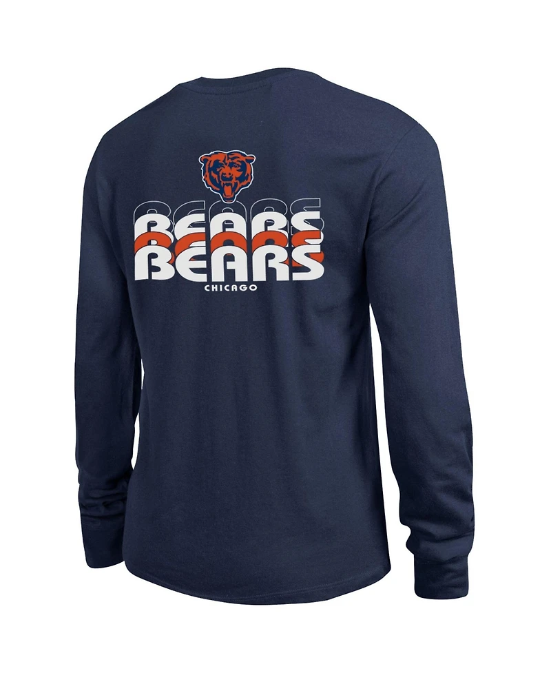 Champion Women's Navy Chicago Bears Core Long-Sleeve T-Shirt