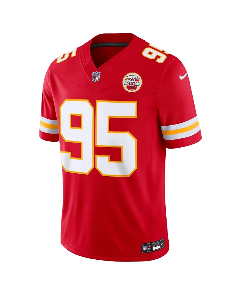 Nike Men's Chris Jones Red Kansas City Chiefs Vapor F.u.s.e. Stitched Limited Jersey