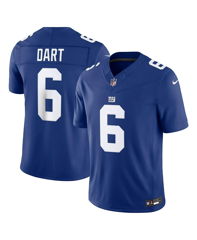 Nike Men's Jaxson Dart Royal New York Giants Vapor F.u.s.e. Stitched Limited Jersey