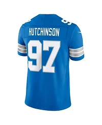 Nike Men's Aidan Hutchinson Blue Detroit Lions Vapor F.u.s.e. Stitched Limited Jersey