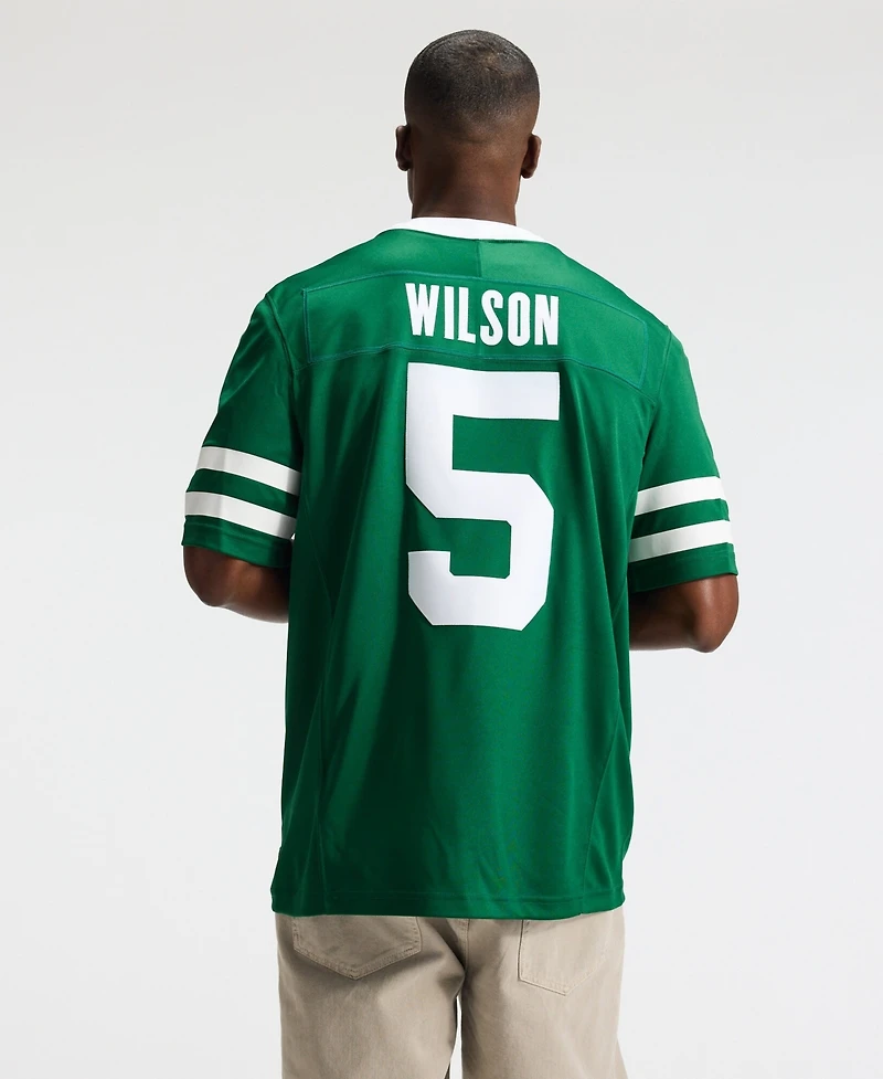 Nike Men's Garrett Wilson Green New York Jets Vapor F.u.s.e. Stitched Limited Jersey