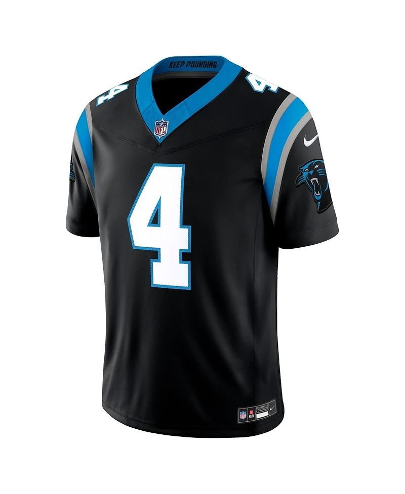 Nike Men's Tetairoa McMillan Black Carolina Panthers Vapor F.u.s.e. Stitched Limited Jersey