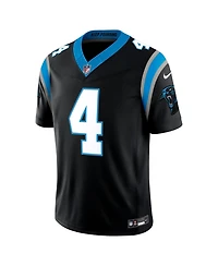 Nike Men's Tetairoa McMillan Black Carolina Panthers Vapor F.u.s.e. Stitched Limited Jersey