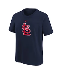 Nike Big Boys and Girls Navy St. Louis Cardinals Large Logo T-Shirt