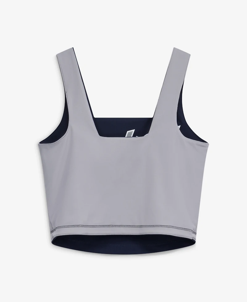 New Era Women's Navy New York Yankees Reversible Cropped Sport Classics Tank Top