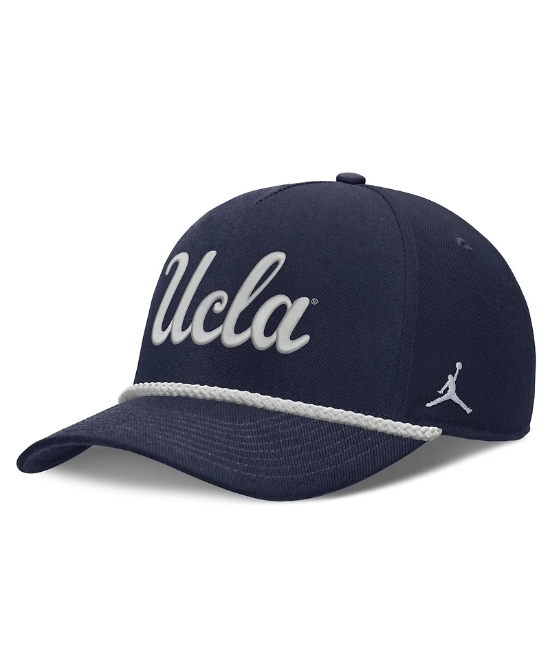 Jordan Men's and Women's Navy Ucla Bruins Rope Rise Adjustable Hat