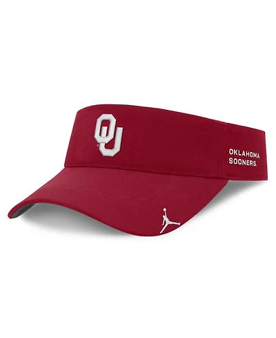 Jordan Men's and Women's Crimson Oklahoma Sooners 2026 On-Field Ace Adjustable Visor
