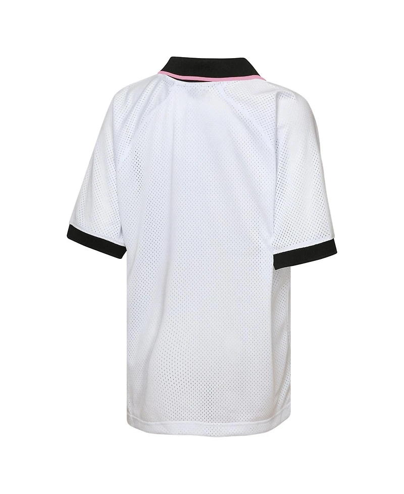 Outerstuff Big Boys and Girls White Inter Miami Cf Mesh Raglan T-Shirt