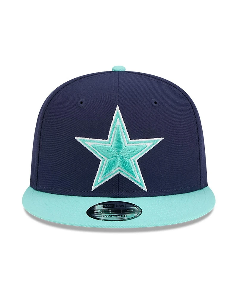 New Era Men's Navy/Light Blue Dallas Cowboys Two-Tone Color Pack 9FIFTY Snapback Hat