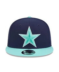 New Era Men's Navy/Light Blue Dallas Cowboys Two-Tone Color Pack 9FIFTY Snapback Hat