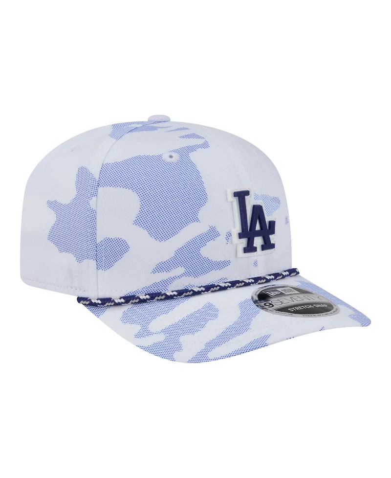 New Era Men's White Los Angeles Dodgers Camo Rope 9SEVENTY Adjustable Hat