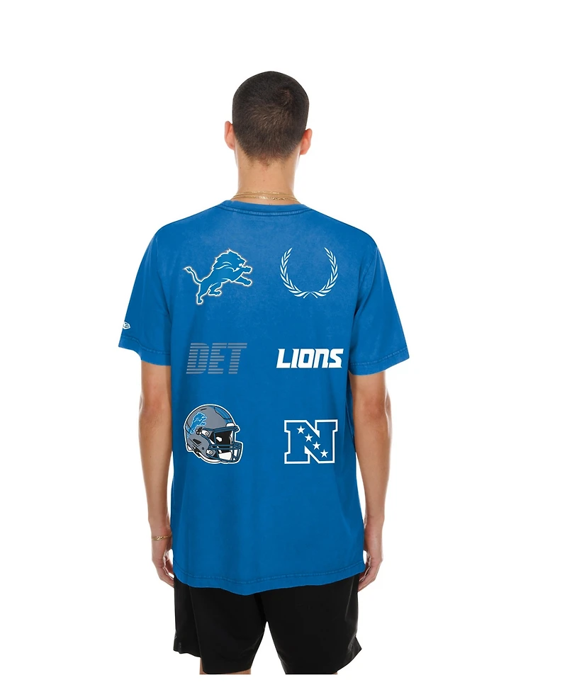 New Era Men's Blue Detroit Lions Match T-Shirt