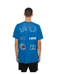New Era Men's Blue Detroit Lions Match T-Shirt