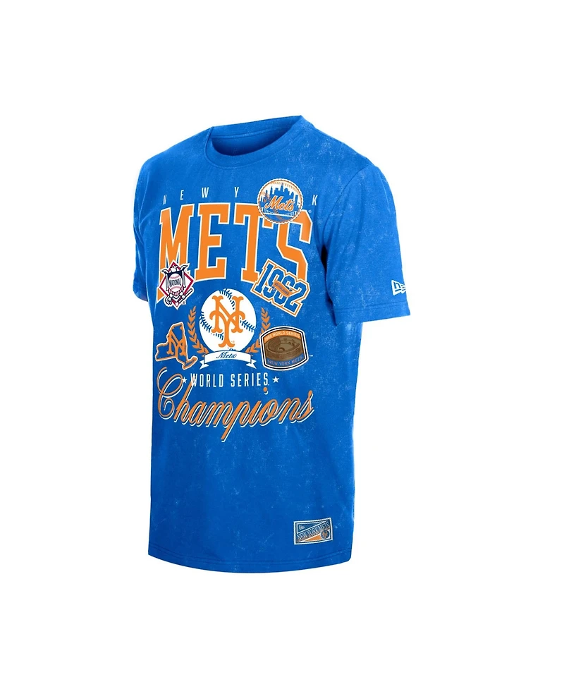 New Era Men's Royal York Mets Mineral Wash T-Shirt