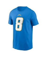 Nike Men's Omarion Hampton Powder Blue Los Angeles Chargers Name Number T-Shirt