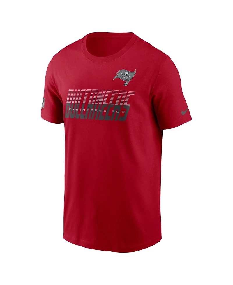 Nike Men's Red Tampa Bay Buccaneers Sideline Dri-fit T-Shirt