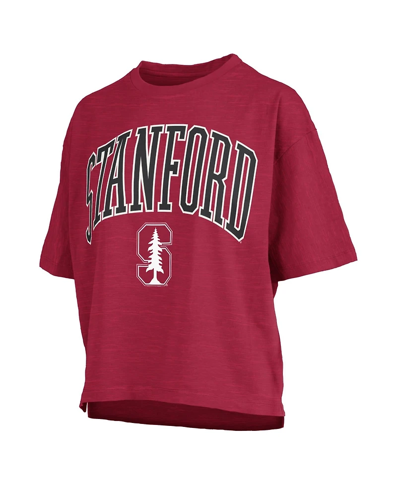 Pressbox Women's Crimson Stanford Cardinal Nelson T-Shirt