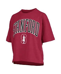 Pressbox Women's Crimson Stanford Cardinal Nelson T-Shirt
