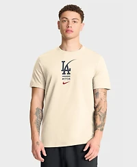 Nike Men's Cream Los Angeles Dodgers City Connect 2-Hit T-Shirt