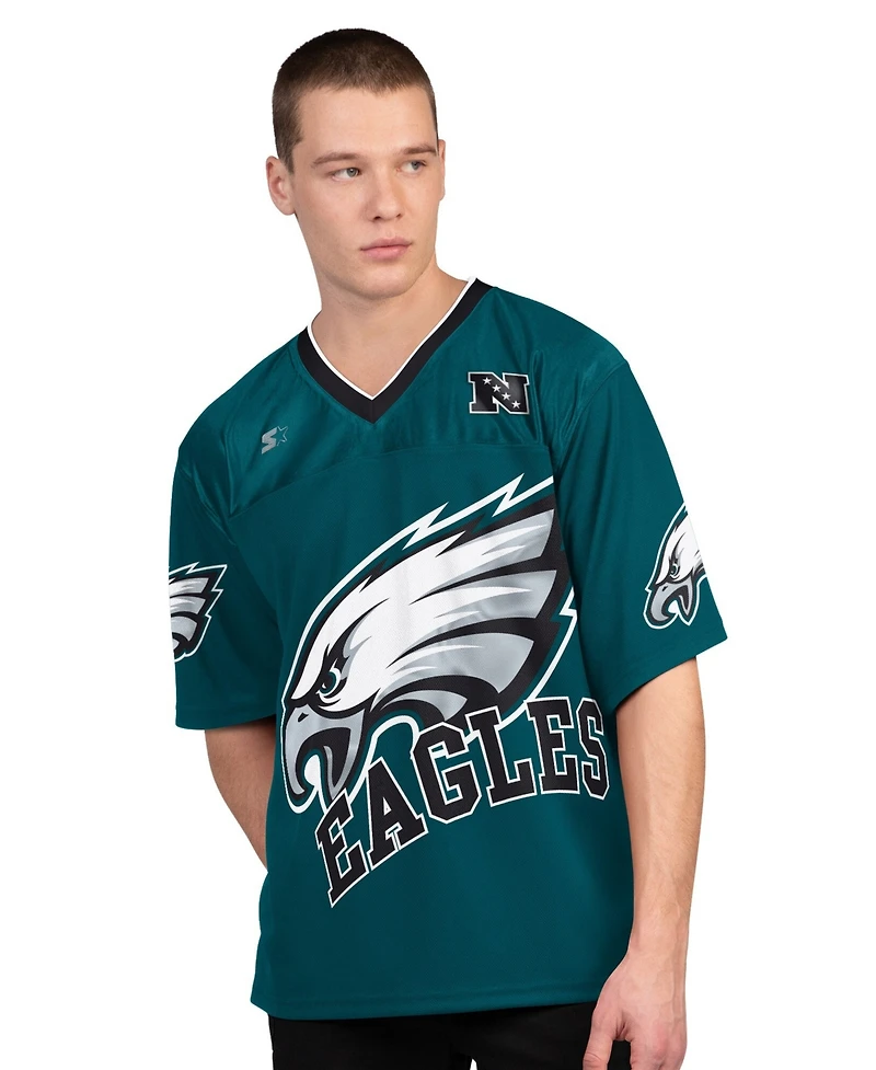 Starter Men's Midnight Green/White Philadelphia Eagles Short Sleeve Long T-Shirt