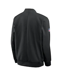 Nike Men's Black San Francisco 49ers Sideline Full-Zip Bomber Jacket
