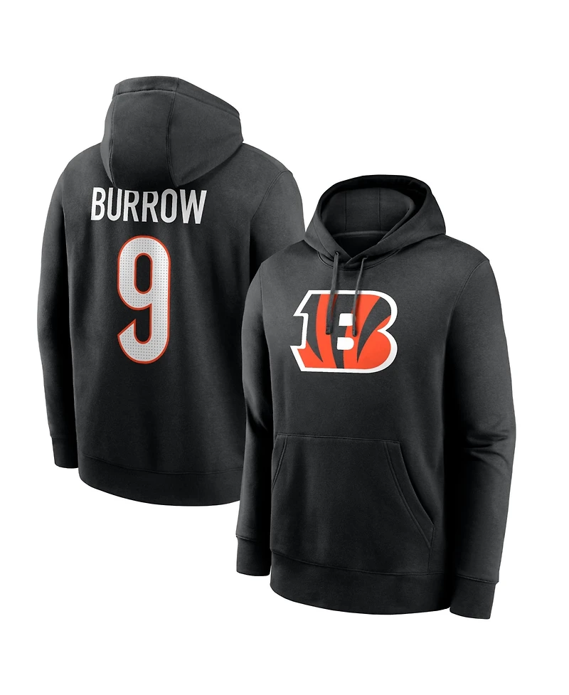 Nike Men's Joe Burrow Black Cincinnati Bengals Name Number Hoodie