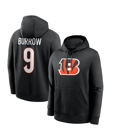 Nike Men's Joe Burrow Black Cincinnati Bengals Name Number Hoodie