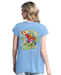 Margaritaville Women's Light Blue Tampa Bay Rays Gametime is Paradise T-Shirt
