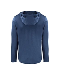 Cutter & Buck Men's Navy Syracuse Orange Coastline Epic Comfort Eco Long Sleeve Hoodie T-Shirt