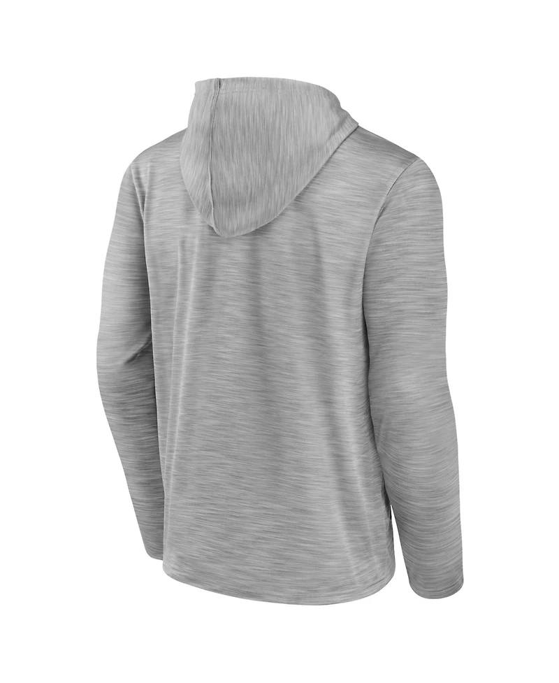 Fanatics Men's Heather Gray Detroit Lions Never Quit Hoodie