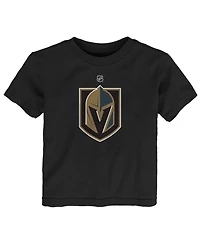 Outerstuff Baby Boys and Girls Black Vegas Golden Knights Primary Logo T-Shirt