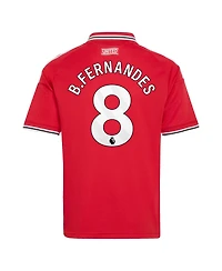 Adidas Big Boys and Girls Bruno Fernandes Red Manchester United 2026/27 Home Replica Jersey