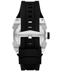 Fossil Men's Machine X1 Automatic Black Silicone Watch 44mm