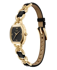 Fossil Women's Harlow Three-Hand Leather and Gold-Tone Stainless Steel Watch 22mm