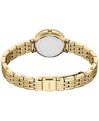 Fossil Women's Heidi Three-Hand Gold-Tone Stainless Steel Watch 26mm