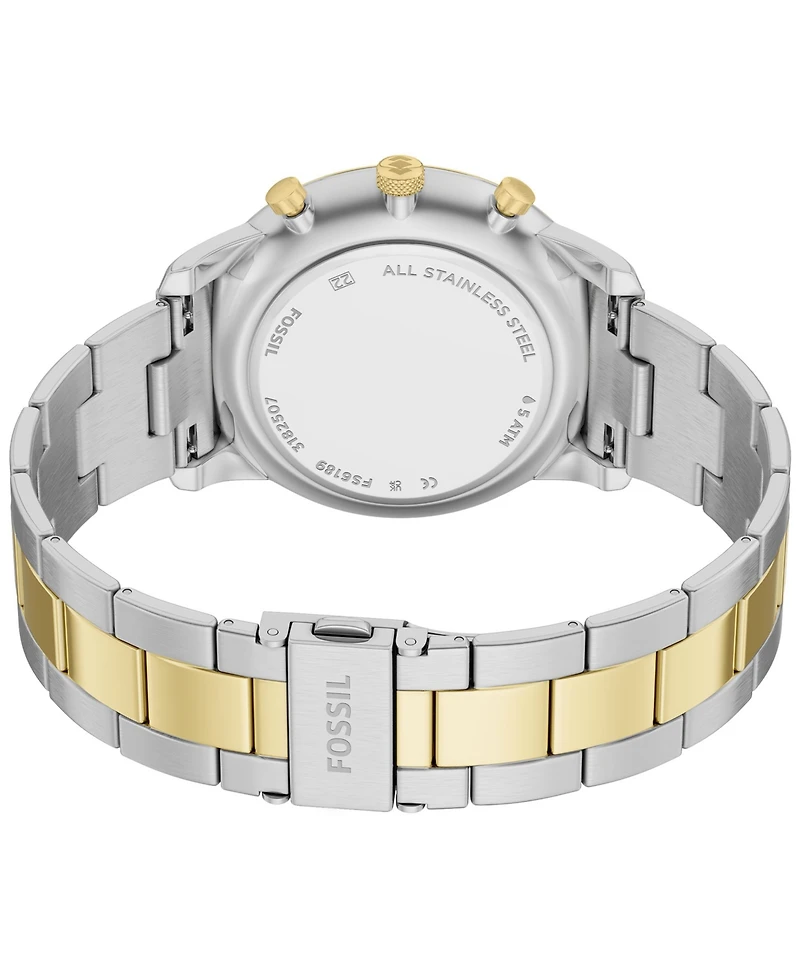 Fossil Men's Neutra Chronograph Two-Tone Stainless Steel Watch 44mm