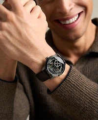 Fossil Men's Townsman Big Tic Two-Tone Leather Watch 42mm