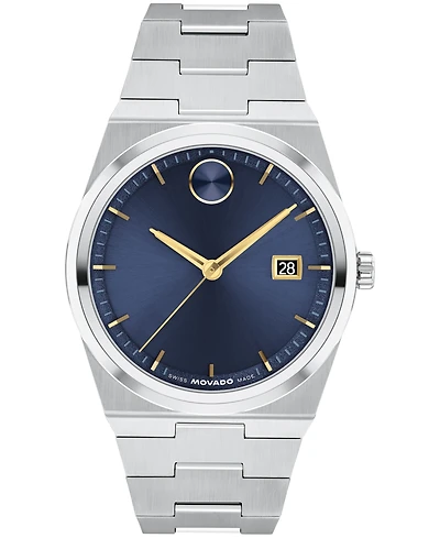 Movado Men's Bold Quest Swiss Quartz Stainless Steel Watch 40mm
