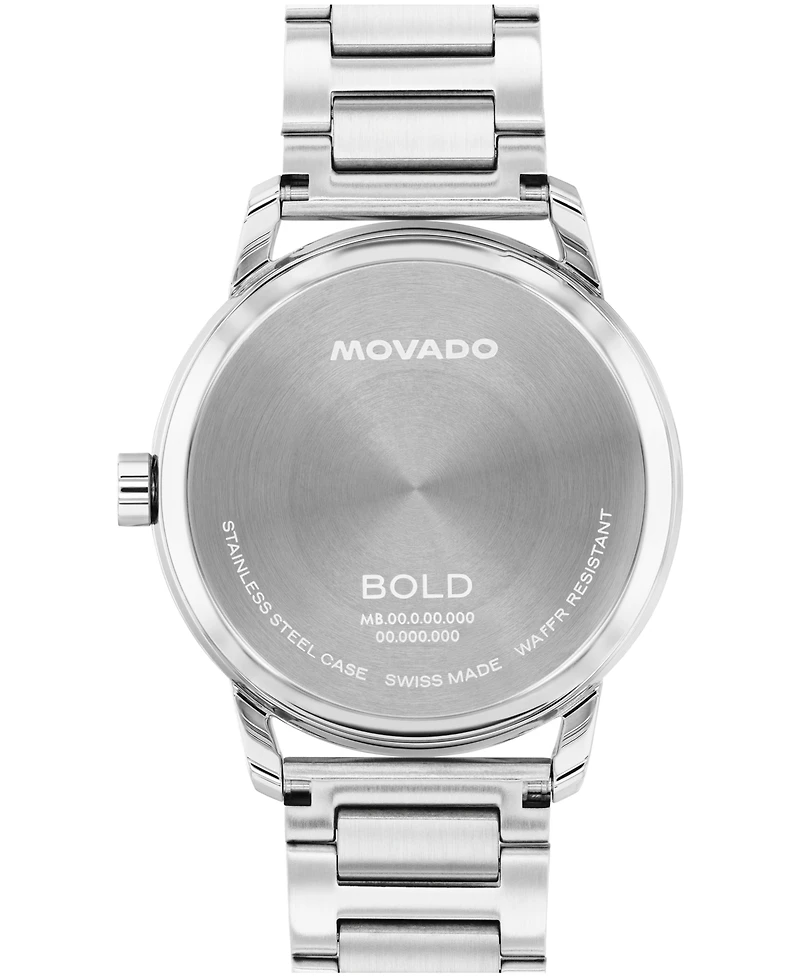 Movado Men's Bold Echo Swiss Quartz Stainless Steel Watch 40mm