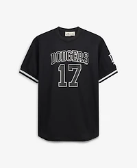 Fanatics Men's Shohei Ohtani Black/White Los Angeles Dodgers Big & Tall Heavyweight Mesh Jersey
