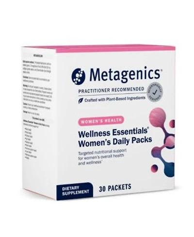 Metagenics Wellness Essentials Women S Daily Packets Multivitamin Omega 3s Antioxidants For Bone Immune Energy Support 30 Packets