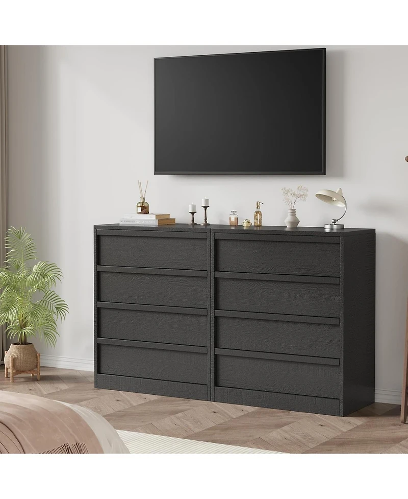 gaomon 4 Drawers Nightstand for Bedroom, 39in Tall Small End Side Table with Large Storage and Anti-Tip Design, Modern Bedside Table Organizer
