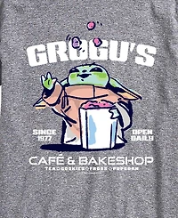 Airwaves Men's The Mandalorian & Grogu Grogus Cafe Bakeshop Graphic T-Shirt