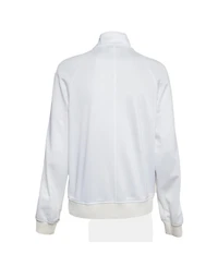 Pre-Owned Givenchy Women's Metallic Logo Print Jersey Jacket